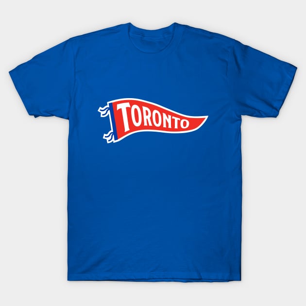 Toronto Pennant - Blue T-Shirt by KFig21